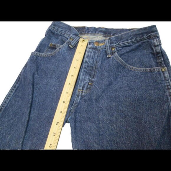 Wrangler Mens Sz 3030TF 2628.5 Jeans Medium Wash Blue Straight Leg 96501MR - Picture 5 of 9